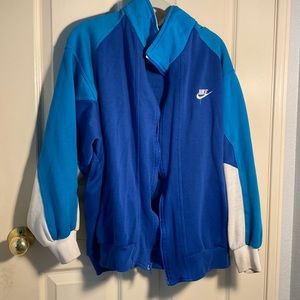 Nike XL color block zip up quarter neck